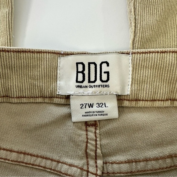 Urban Outfitters BDG Distressed Yellow Corduroy Flare Jeans Pants Womens 27 - Picture 3 of 5
